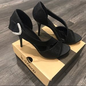 Le Château Black Formal Heels - Size 9